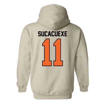 Idaho State - NCAA Women's Basketball : Milena Sucacuexe - Classic Shersey Hooded Sweatshirt-1