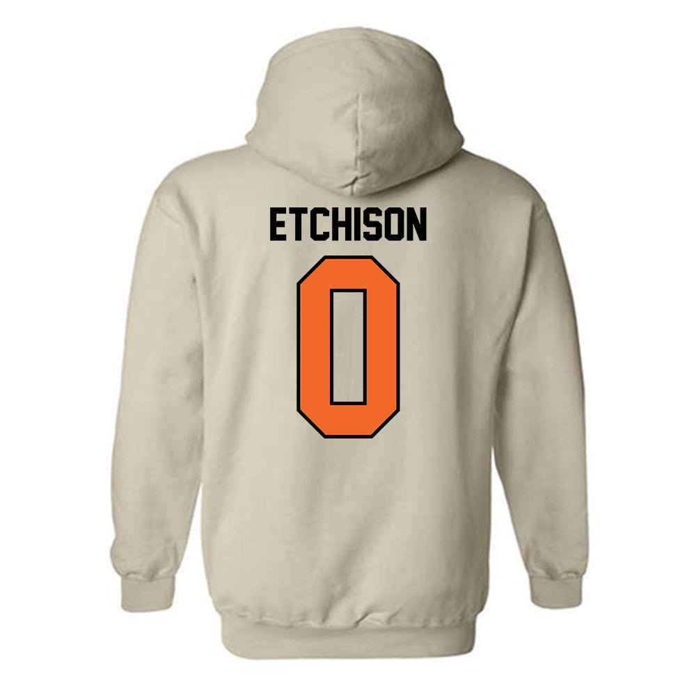 Idaho State - NCAA Men's Basketball : Gus Etchison - Classic Shersey Hooded Sweatshirt-1