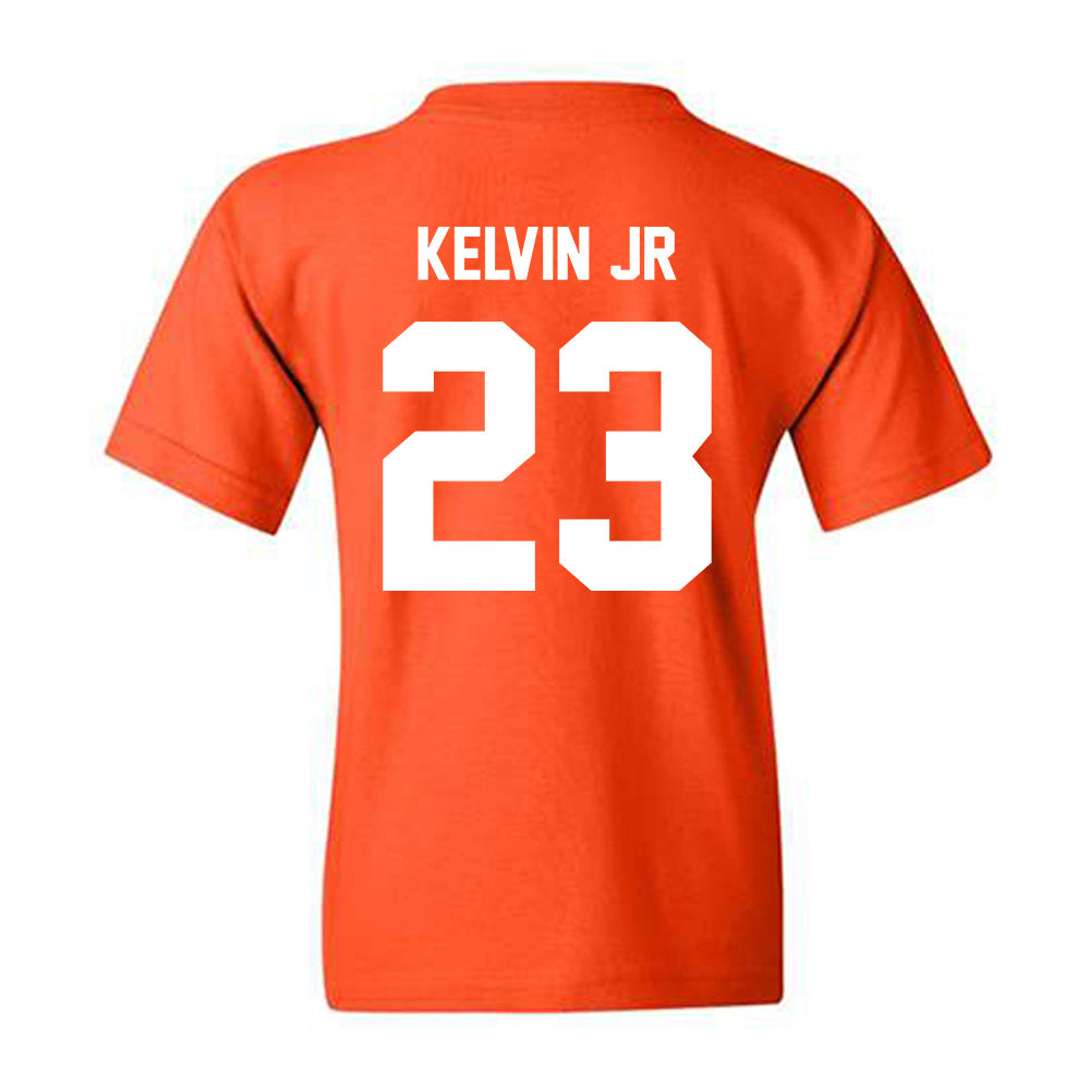 Oklahoma State - NCAA Men's Basketball : Mikey Kelvin Jr - Classic Shersey Youth T-Shirt-3