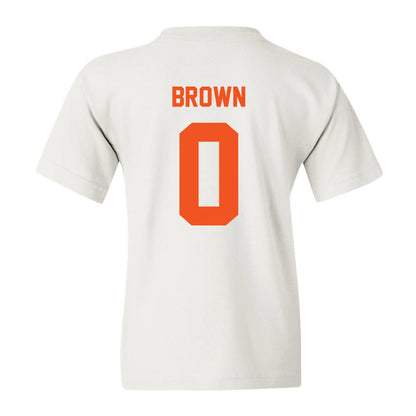 Oklahoma State - NCAA Men's Basketball : Naz Brown - Youth T-Shirt