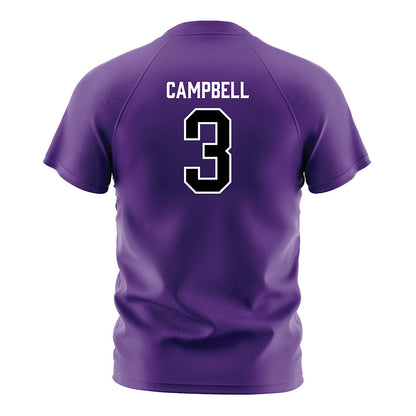 Furman - NCAA Men's Soccer : Trip Campbell - Purple Soccer Jersey-1