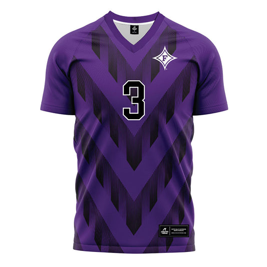 Furman - NCAA Men's Soccer : Trip Campbell - Purple Soccer Jersey-0
