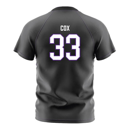 Furman - NCAA Men's Soccer : Gabe Cox - Black Soccer Jersey-1