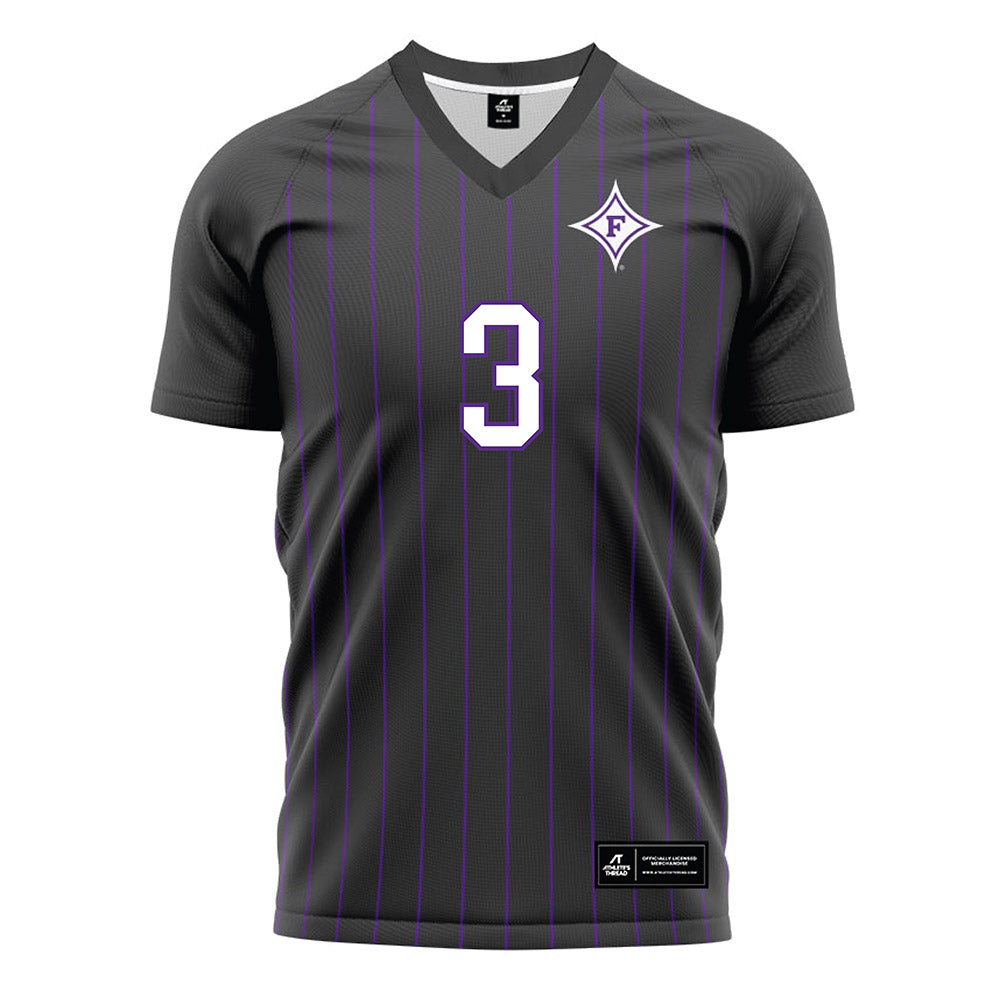 Furman - NCAA Men's Soccer : Trip Campbell - Black Soccer Jersey-0