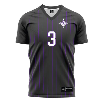 Furman - NCAA Men's Soccer : Trip Campbell - Black Soccer Jersey-0