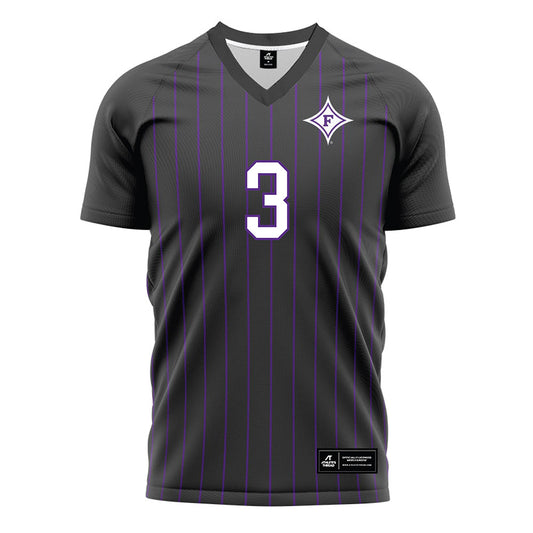 Furman - NCAA Men's Soccer : Trip Campbell - Black Soccer Jersey-0