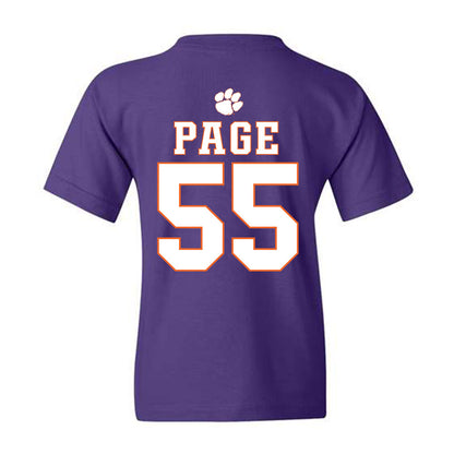 Clemson - NCAA Football : Payton Page - Fashion Shersey Youth T-Shirt