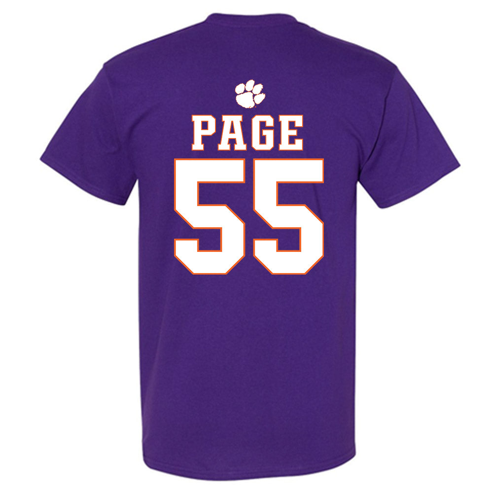 Clemson - NCAA Football : Payton Page - Fashion Shersey T-Shirt