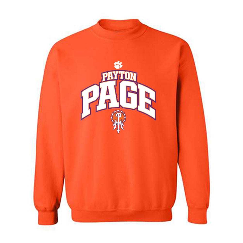 Clemson - NCAA Football : Payton Page - Fashion Shersey Crewneck Sweatshirt