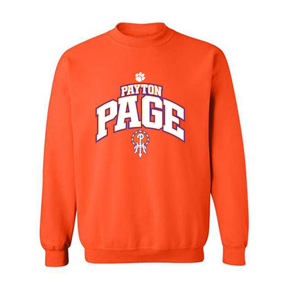 Clemson - NCAA Football : Payton Page - Fashion Shersey Crewneck Sweatshirt