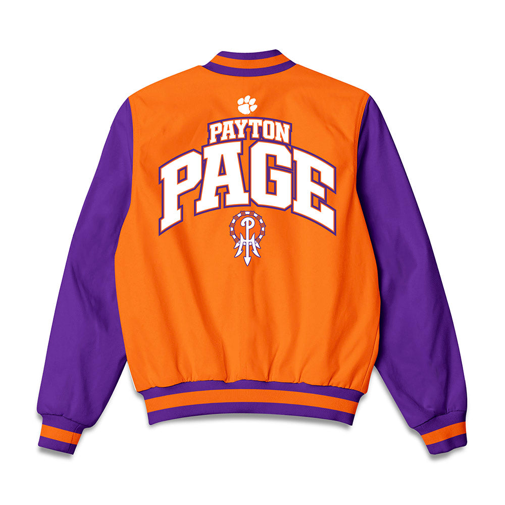 Clemson - NCAA Football : Payton Page - Bomber Jacket