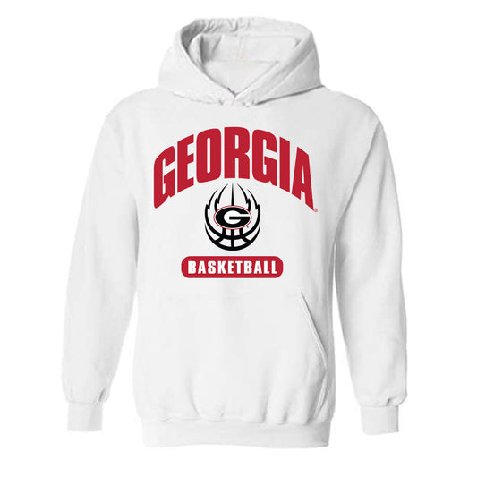 Georgia - NCAA Men's Basketball : Asa Newell - Fashion Shersey Hooded Sweatshirt-0