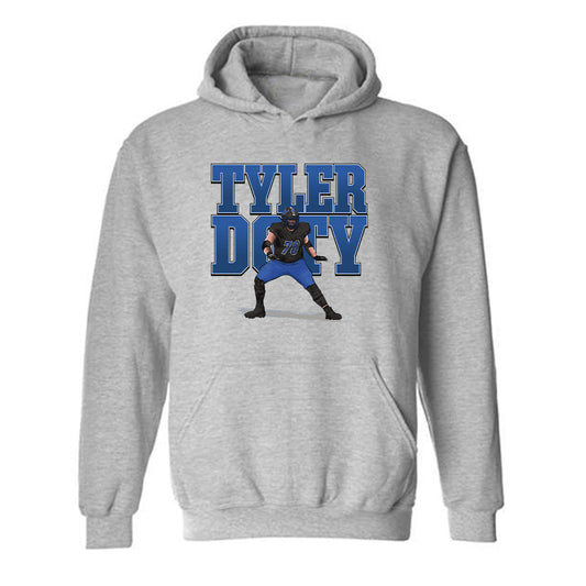 Buffalo - NCAA Football : Tyler Doty - Player Collage Hooded Sweatshirt