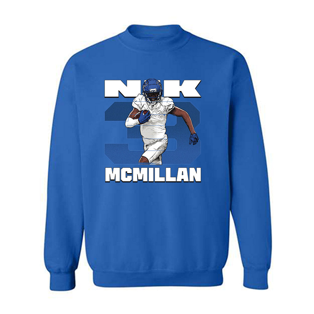 Buffalo - NCAA Football : Nik McMillan - Player Collage Crewneck Sweatshirt