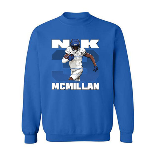 Buffalo - NCAA Football : Nik McMillan - Player Collage Crewneck Sweatshirt