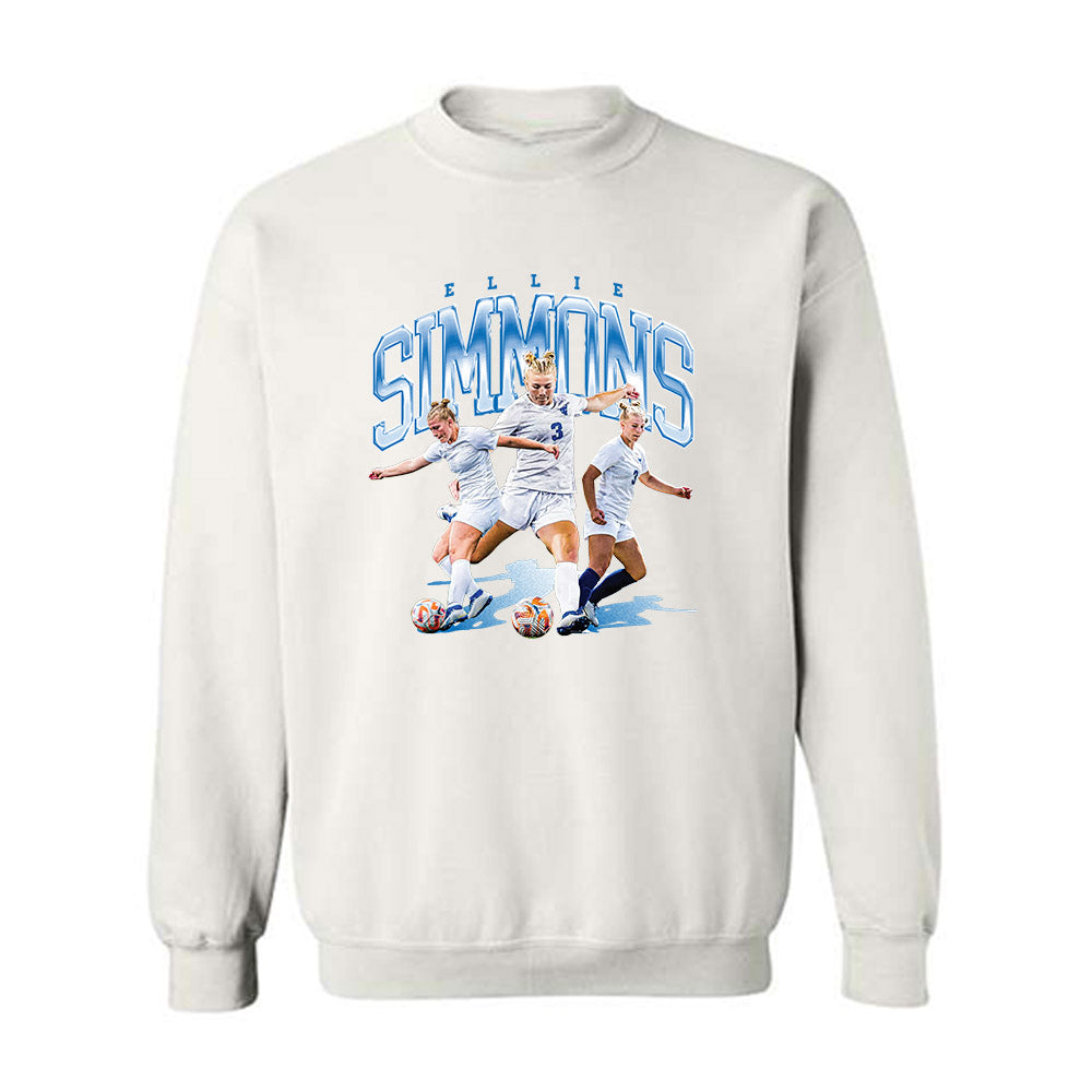 Buffalo - NCAA Women's Soccer : Ellie Simmons - Player Collage Crewneck Sweatshirt
