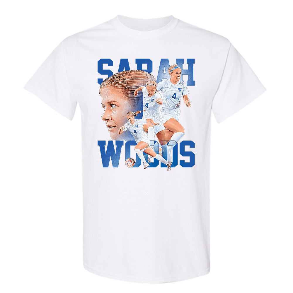 Buffalo - NCAA Women's Soccer : Sarah Woods - Player Collage T-Shirt