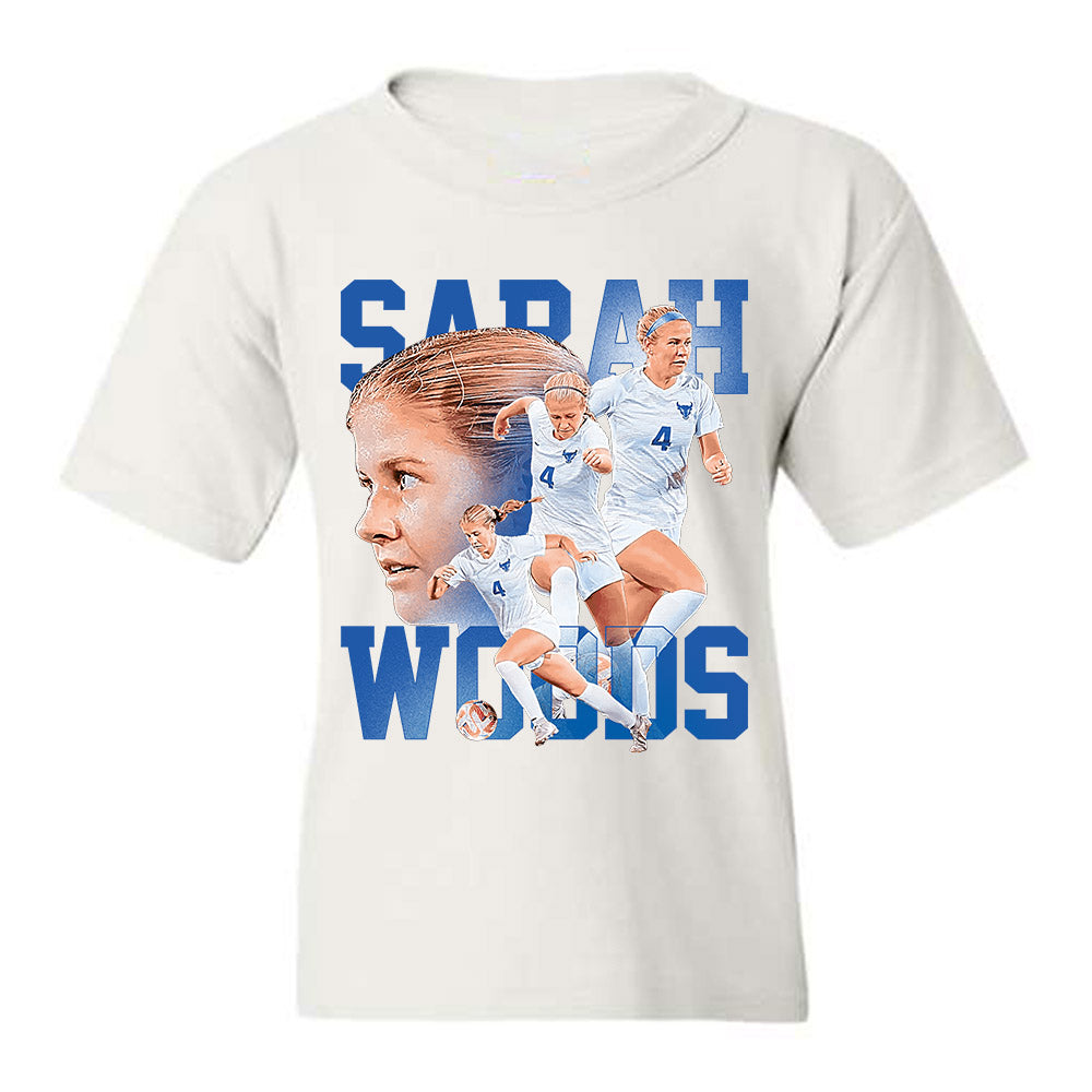 Buffalo - NCAA Women's Soccer : Sarah Woods - Player Collage Youth T-Shirt