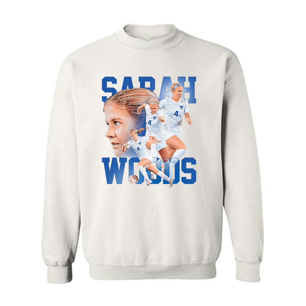Buffalo - NCAA Women's Soccer : Sarah Woods - Player Collage Crewneck Sweatshirt