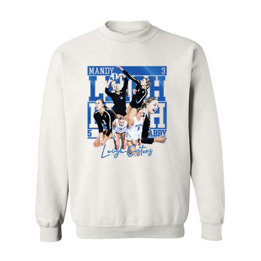 Buffalo - NCAA Women's Volleyball : Leigh Sisters - Player Collage Crewneck Sweatshirt