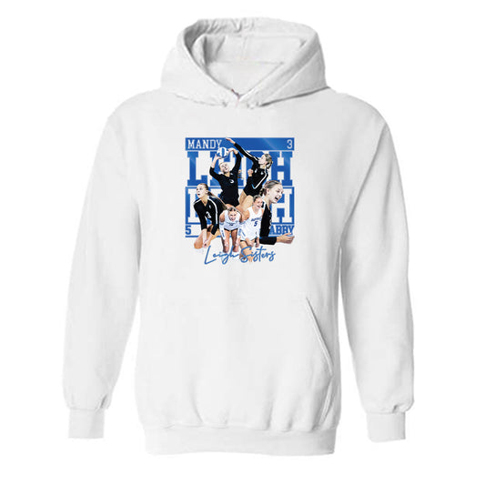 Buffalo - NCAA Women's Volleyball : Leigh Sisters - Player Collage Hooded Sweatshirt