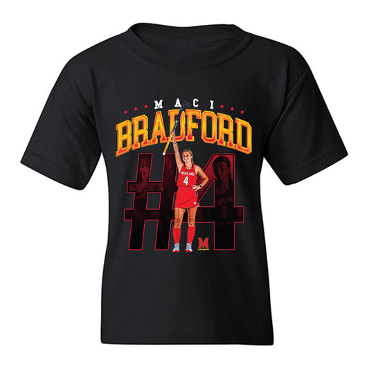 Maryland - NCAA Women's Field Hockey : Maci Bradford - Youth T-Shirt Individual Caricature