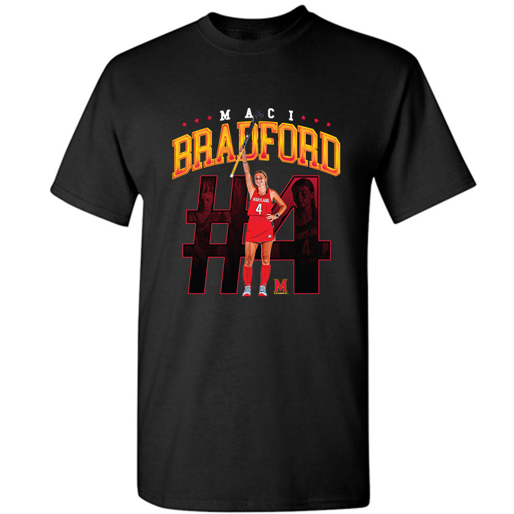Maryland - NCAA Women's Field Hockey : Maci Bradford - T-Shirt Individual Caricature
