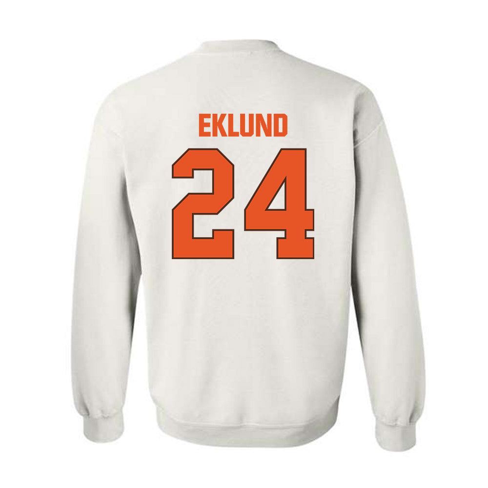BGSU - NCAA Football : Justin Eklund - Classic Shersey Crewneck Sweatshirt-1