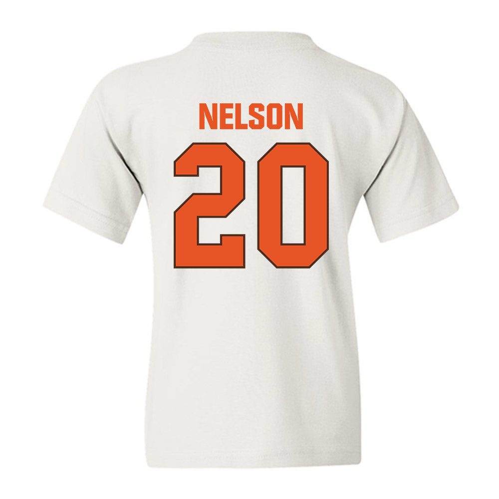 BGSU - NCAA Football : TJ Nelson - Classic Shersey Youth T-Shirt-1