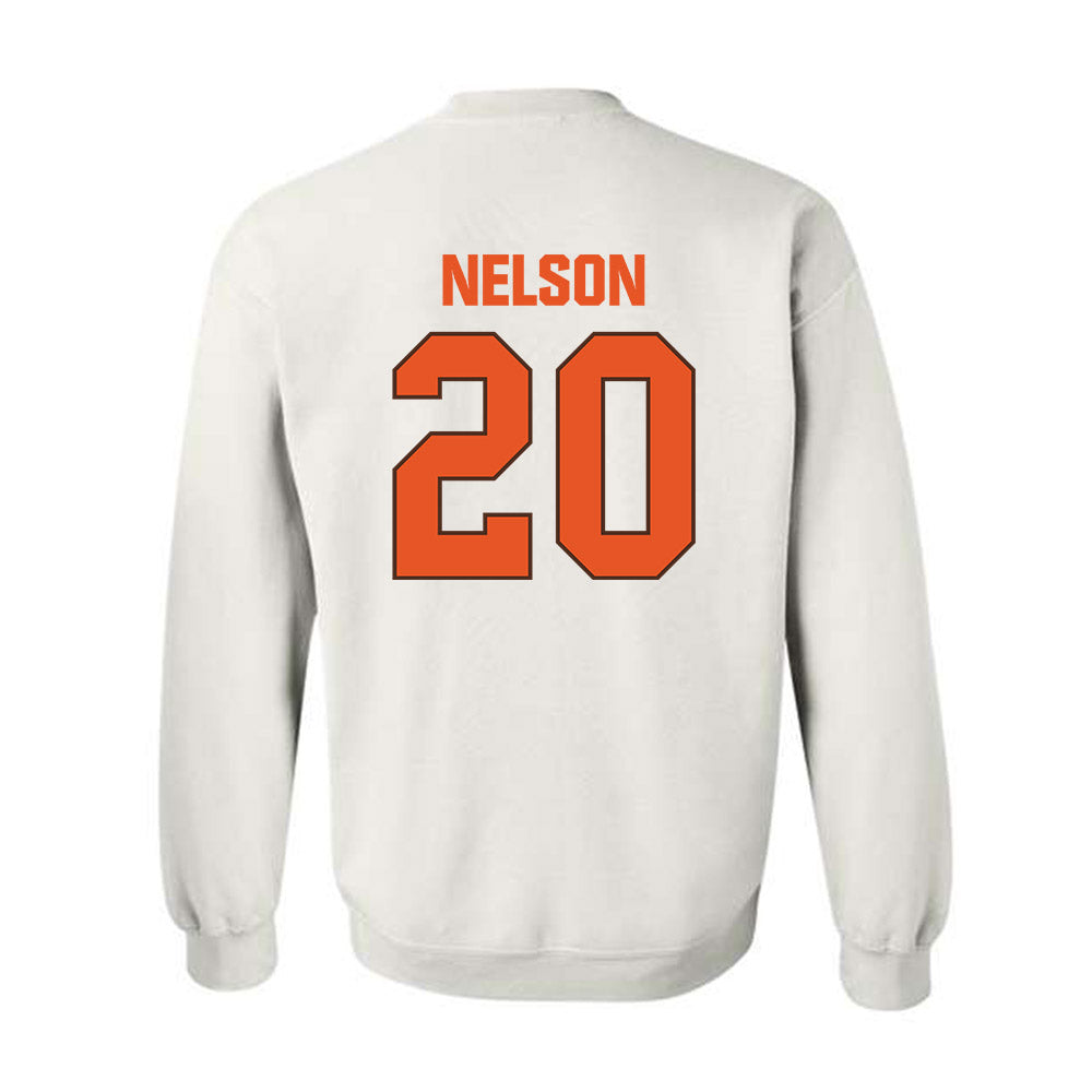 BGSU - NCAA Football : TJ Nelson - Classic Shersey Crewneck Sweatshirt-1