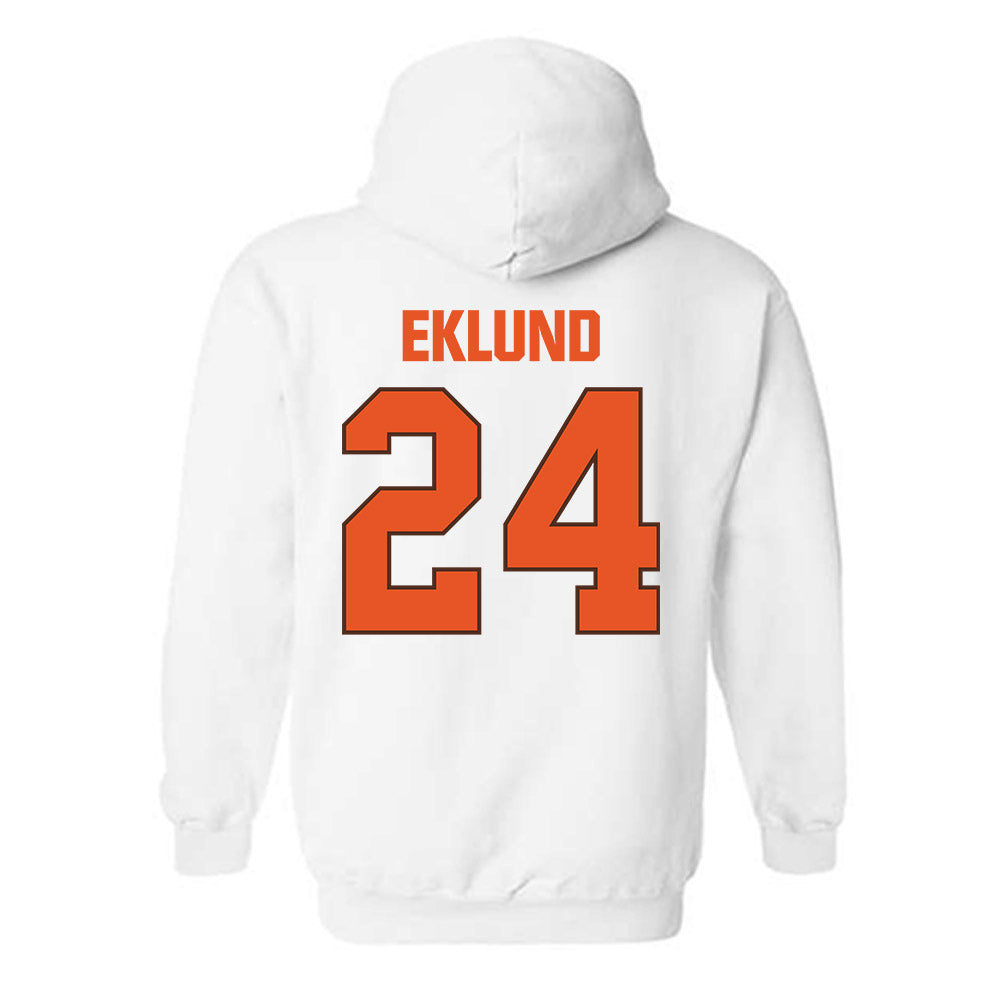 BGSU - NCAA Football : Justin Eklund - Classic Shersey Hooded Sweatshirt-1