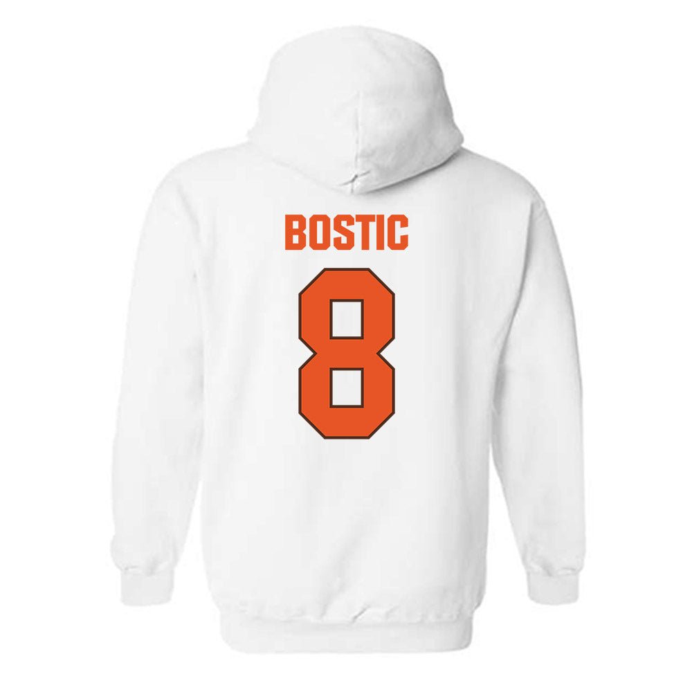 BGSU - NCAA Football : JayQuan Bostic - Classic Shersey Hooded Sweatshirt-1