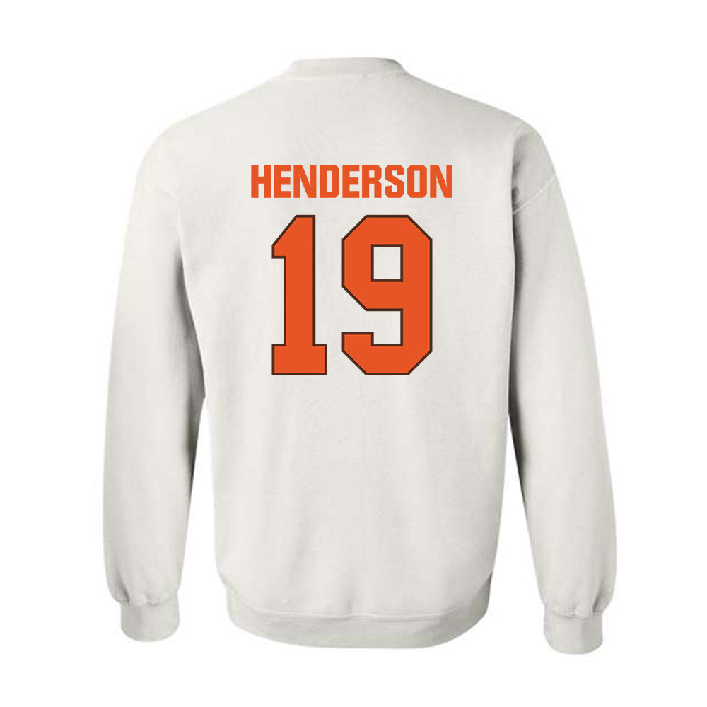 BGSU - NCAA Football : John Henderson - Classic Shersey Crewneck Sweatshirt-1