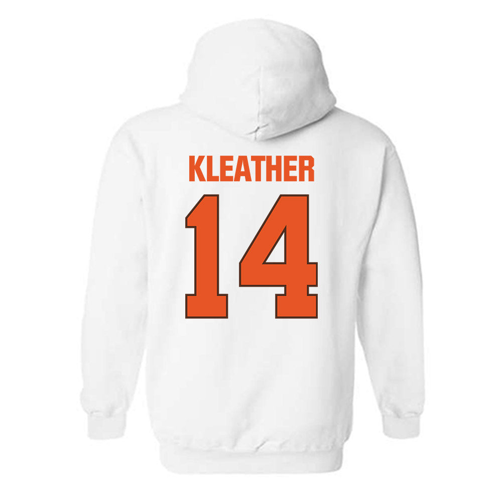 BGSU - NCAA Football : Jackson Kleather - Classic Shersey Hooded Sweatshirt-1