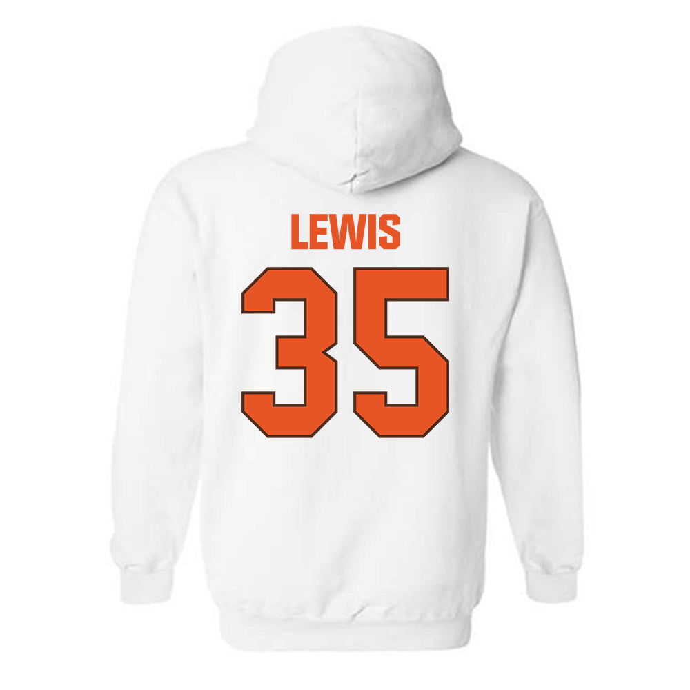 BGSU - NCAA Football : Cashmire Lewis - Classic Shersey Hooded Sweatshirt-1