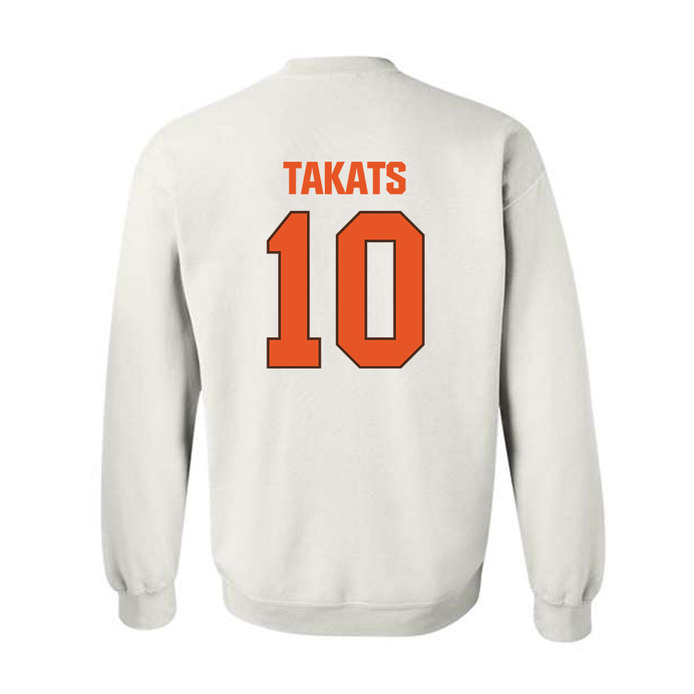 BGSU - NCAA Baseball : TJ Takats - Classic Shersey Crewneck Sweatshirt-1
