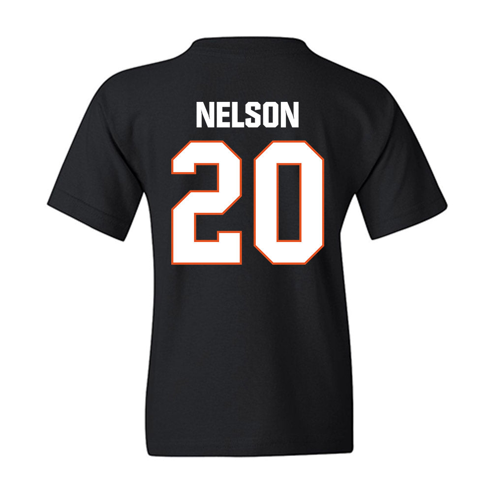 BGSU - NCAA Football : TJ Nelson - Classic Shersey Youth T-Shirt-1