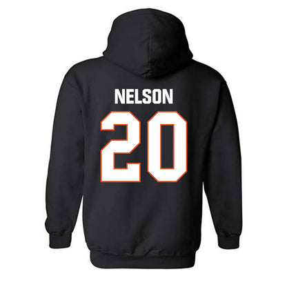 BGSU - NCAA Football : TJ Nelson - Classic Shersey Hooded Sweatshirt-1