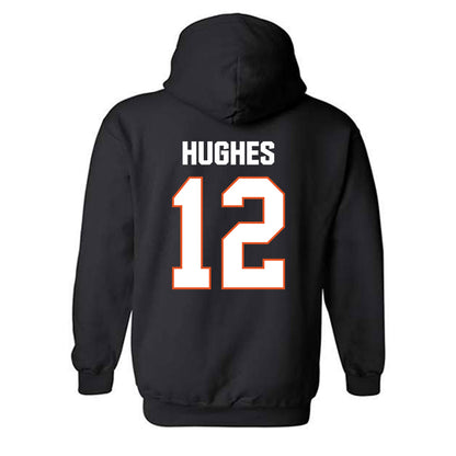 BGSU - NCAA Baseball : John Hughes - Classic Shersey Hooded Sweatshirt-1