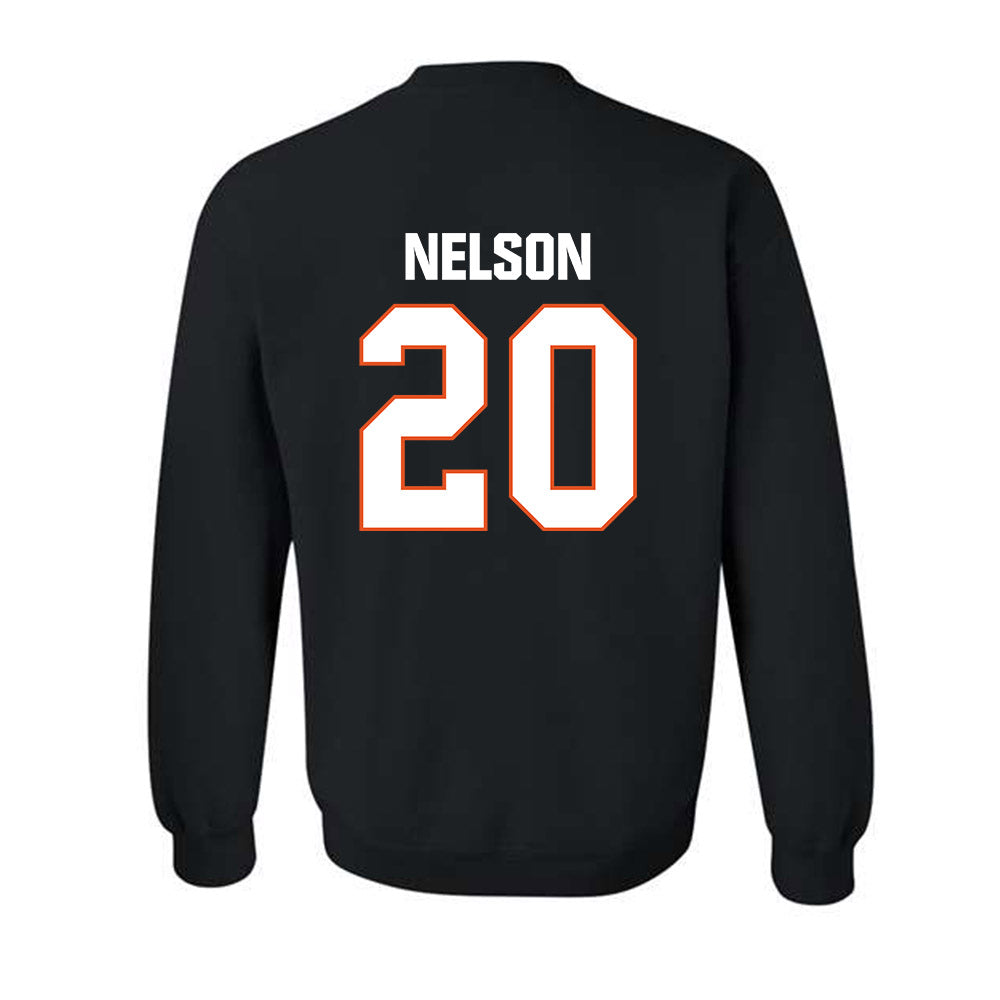 BGSU - NCAA Football : TJ Nelson - Classic Shersey Crewneck Sweatshirt-1