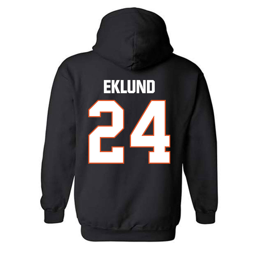 BGSU - NCAA Football : Justin Eklund - Classic Shersey Hooded Sweatshirt-1