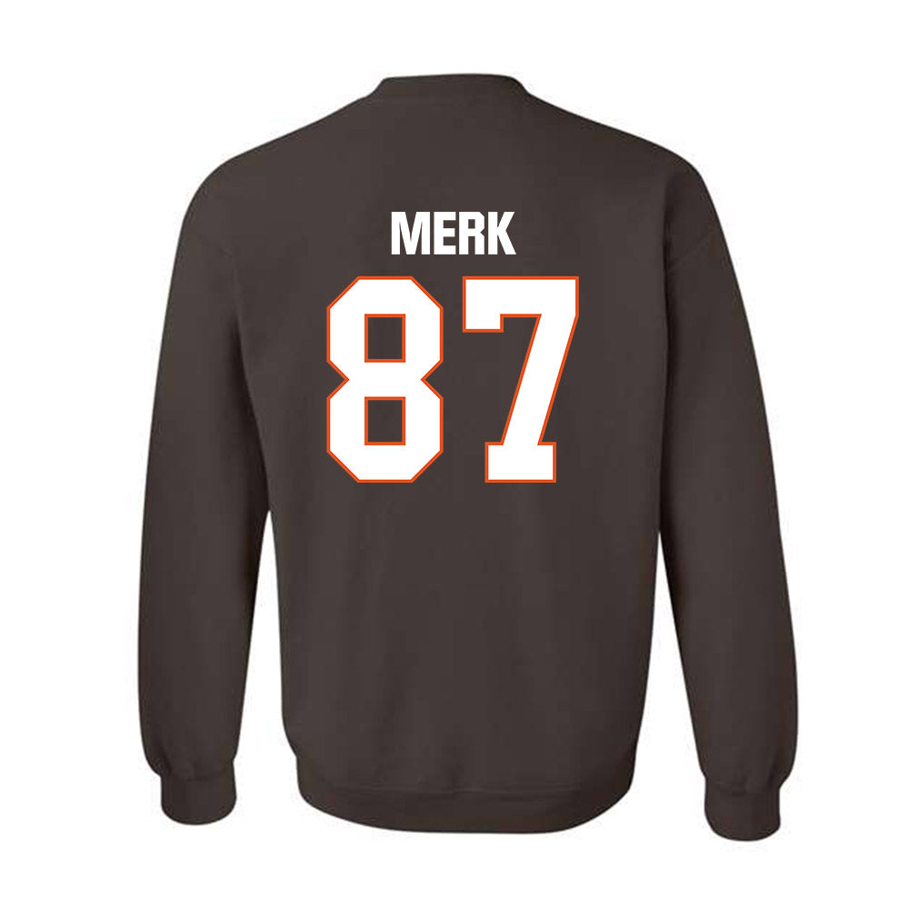 BGSU - NCAA Football : Jared Merk - Classic Shersey Crewneck Sweatshirt-1