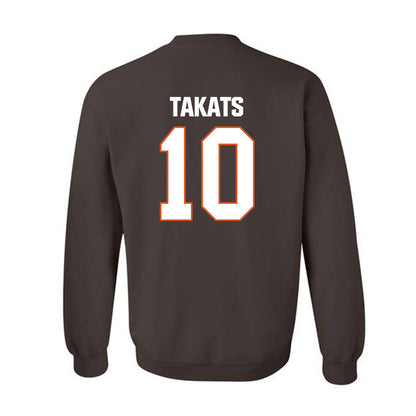 BGSU - NCAA Baseball : TJ Takats - Classic Shersey Crewneck Sweatshirt-1