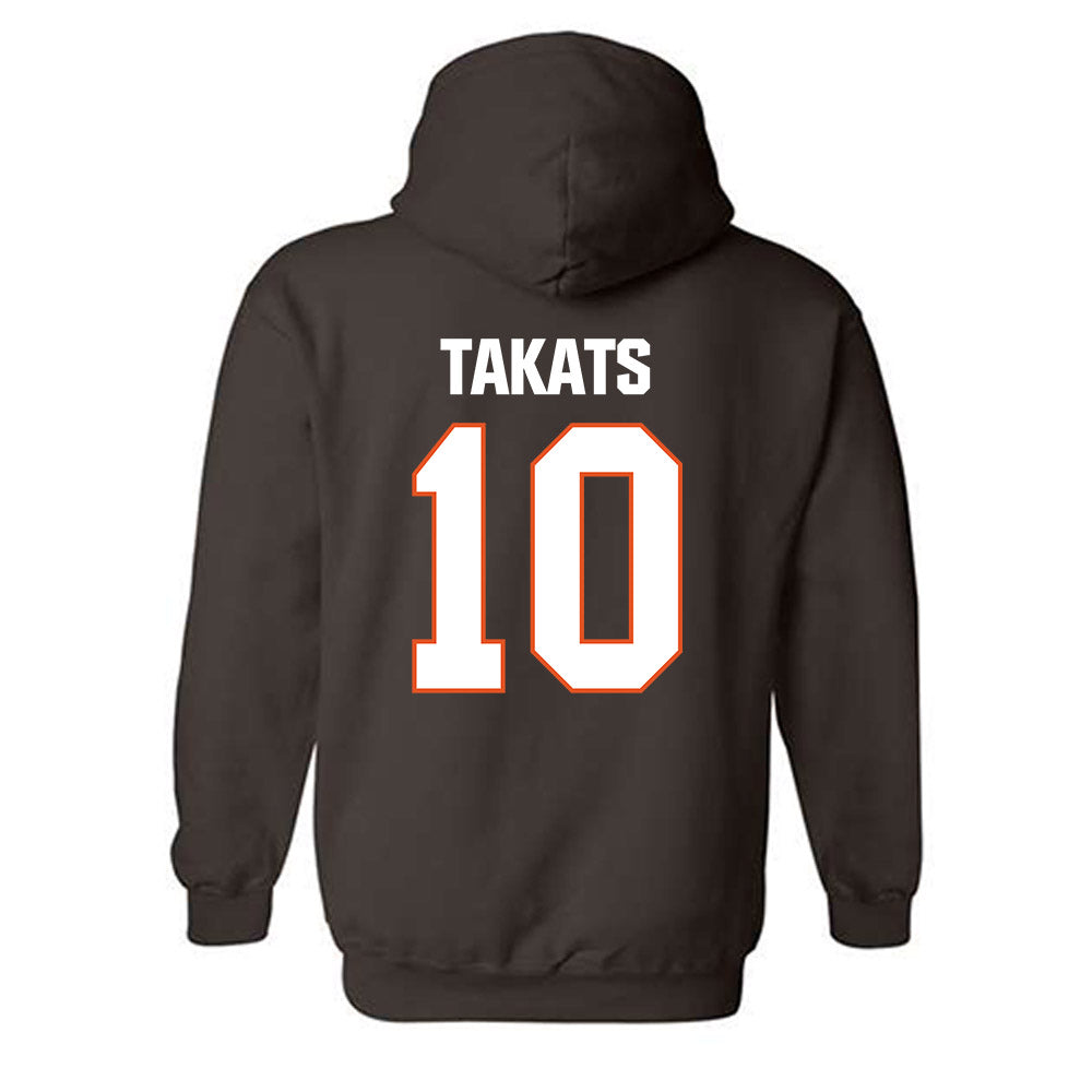 BGSU - NCAA Baseball : TJ Takats - Classic Shersey Hooded Sweatshirt-1