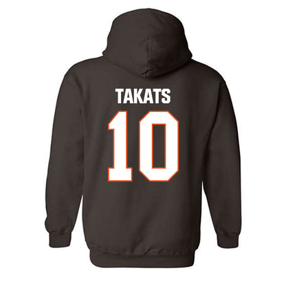 BGSU - NCAA Baseball : TJ Takats - Classic Shersey Hooded Sweatshirt-1