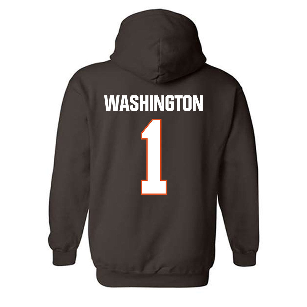 BGSU - NCAA Football : Keyon Washington - Classic Shersey Hooded Sweatshirt-1