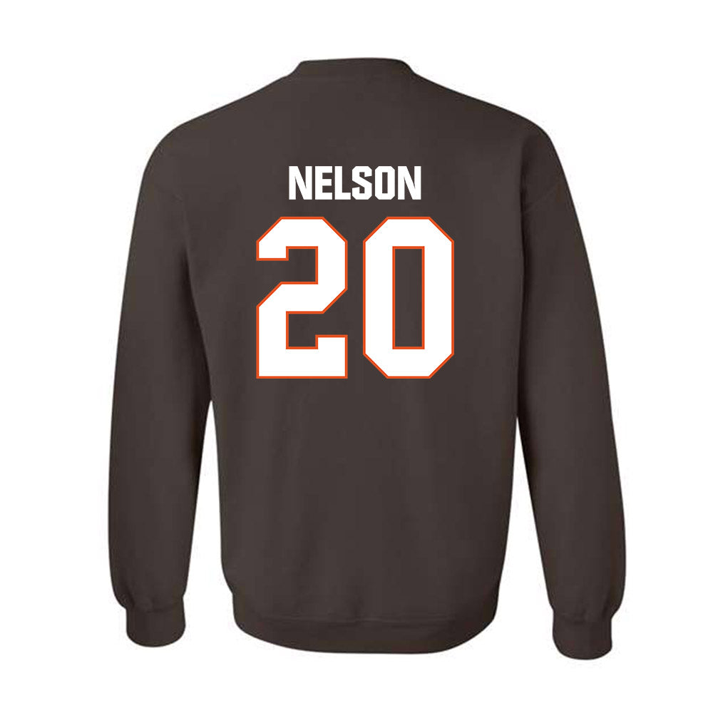 BGSU - NCAA Football : TJ Nelson - Classic Shersey Crewneck Sweatshirt-1