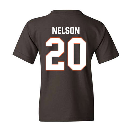 BGSU - NCAA Football : TJ Nelson - Classic Shersey Youth T-Shirt-1