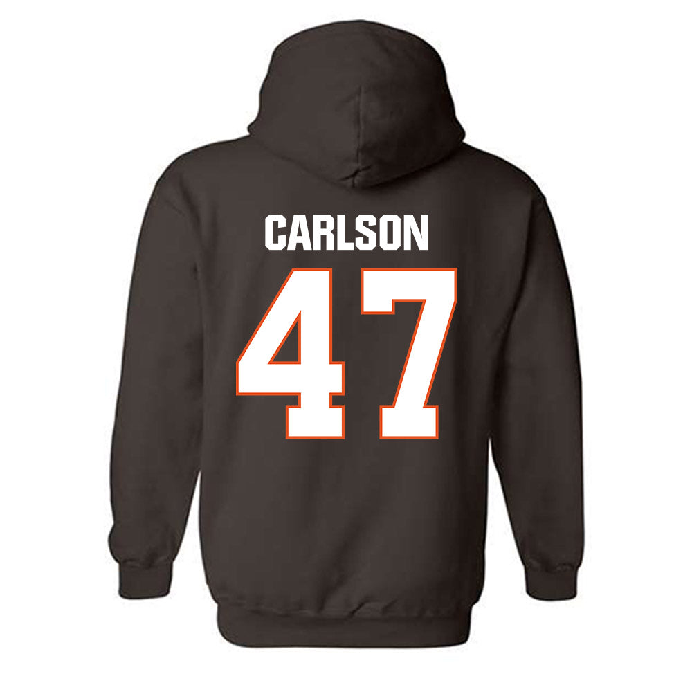 BGSU - NCAA Football : George Carlson - Classic Shersey Hooded Sweatshirt-1