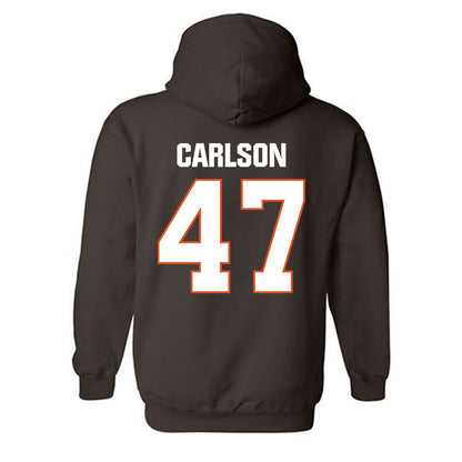 BGSU - NCAA Football : George Carlson - Classic Shersey Hooded Sweatshirt-1